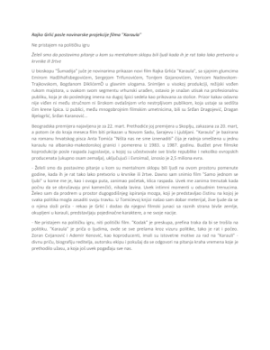 Rajko Grlić - O filmu