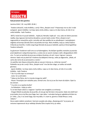 Večernje Novosti 02-05-2009