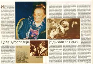 Isječak novina - Miodrag Petrović Čkalja