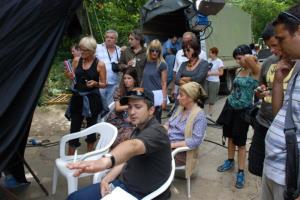 režiser Marko Novaković sa ekipom filma Neko me ipak čeka (2009)