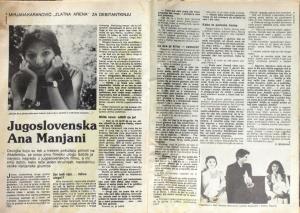 Isječak novina - Mirjana Karanović