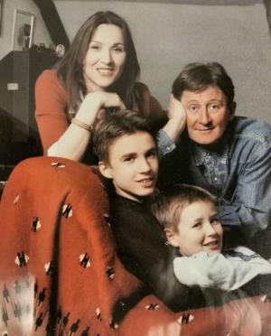 Milenko Zablaćanski sa porodicom