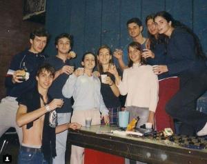 Miloš Đuričić, Kalina Kovačević, Nikola Rakočević, Marija Karan sa društvom iz klase