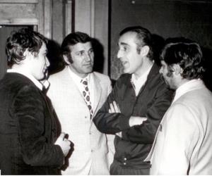 Bata Živojinović, Veljko Bulajić i Jovan Janićijević Burduš, 9.Niš Film festival (1974)