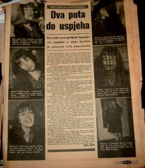 Isječak novina - Neda Spasojević 1
