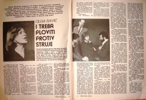 Isječak novina - Olga Savić