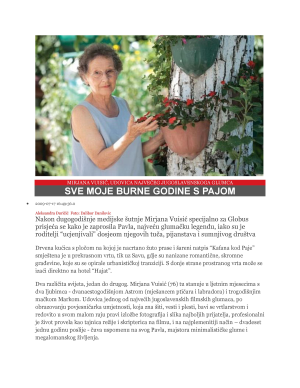 Supruga Murjana Vujisić - Intervju