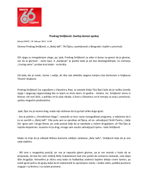 Portal VEČERNJE NOVOSTI 19-02-2012