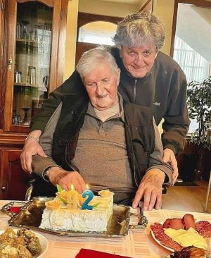 Radoš Bajić sa svojim ocem