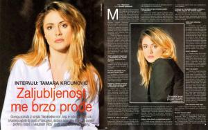 Isječak novina - Tamara Krcunović