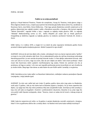 Portal BH DANI - Selma Alispahić
