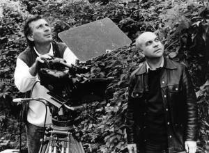 Ivica Rajković i Petar Krelja na snimanju filma Stela (1989).