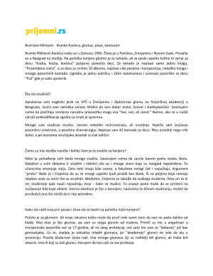 Portal PRIJEMNI RS - Branislav Milićević