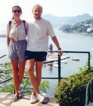 Olga Odanović i Pele u mladosti
