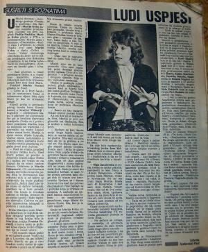 Isječak novina - Marija Kohn