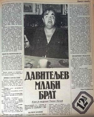 Isječak novina - Taško Načić