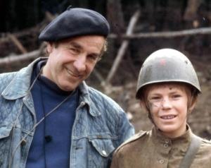 Nenad Jovičić i Slavko Štimac tokom snimanja filma Gvozdeni krst