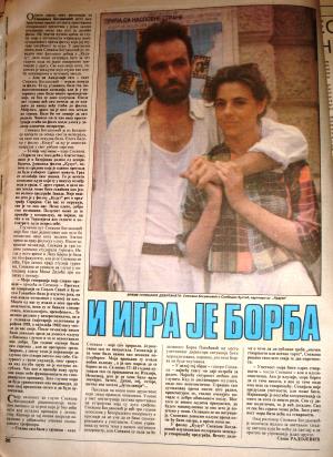 Isječak novina - Snežana Bogdanović 1