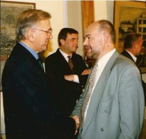 Bata Živojinović i Aleksandar Berček
