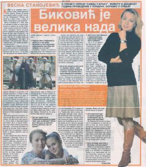 Isječak novina - Vesna Stanojević 2