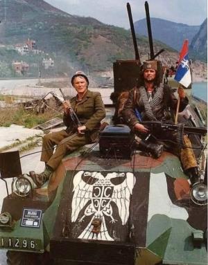 Sa snimanja filma Lepa sela lepo gore (1996)