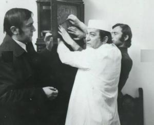 Sa snimanja filma Štićenik, Đorđe Kadijević i Toma Kuruzović (1972)