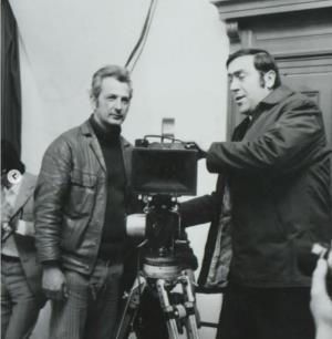 Sa snimanja filma Štićenik, Branko Ivatović i Đorđe Kadijević (1972)