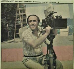 Dimitrije Osmanli na setu serije Morava 76 (1977)